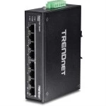 TRENDnet TI-PG80 TRENDnet 8-Port Gehärteter Industrieller Gigabit PoE+ DIN-Rail Switch 