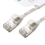 roline GREEN 21.44.1703 GREEN U/FTP Patchkabel Kat.6A (Class EA) LSOH slim weiß 3 Meter 