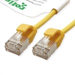 roline GREEN 21.44.3327 GREEN U/FTP Patchkabel Kat.6A (Class EA) LSOH slim gelb 5 Meter 