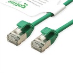 roline GREEN 21.44.3330 GREEN U/FTP Patchkabel Kat.6A (Class EA) LSOH slim grün 0,15 Meter 