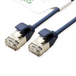 roline GREEN 21.44.3345 GREEN U/FTP Patchkabel Kat.6A (Class EA) LSOH slim blau 2 Meter 