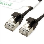 roline GREEN 21.44.3357 GREEN U/FTP Patchkabel Kat.6A (Class EA) LSOH slim schwarz 5 Meter 