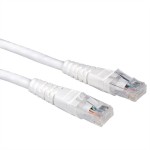 Value 21.99.1526 Patchkabel Kat.6 (Class E) UTP weiß 0,5 Meter 