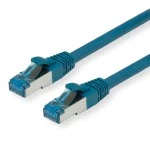 Value 21.99.1954 Patchkabel Kat.6A (Class EA) S/FTP (PiMF) LSOH blau 0,3 Meter 