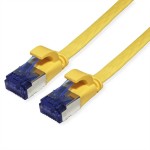 Value 21.99.2130 Patchkabel Kat.6A (Class EA) FTP extra-flach gelb 0,5 Meter 