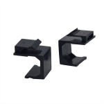 Value 25.99.8209 Keystone-Buchsenabdeckung /Set schwarz 10 Stück 