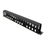 Value 26.99.0305 19 Zoll-Frontplatte 1 HE mit Rangierkanal 40 x 60 mm schwarz 