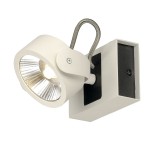 SLV 1000128 KALU, Wand- und Deckenleuchte, einflammig, LED, 3000 K, weiß/schwarz, 60° 