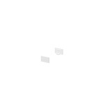 SLV 1000476 ENDKAPPEN, für GRAZIA 10 Aufbauprofil flach, 2 Stück, flache Ausführung, weiß 