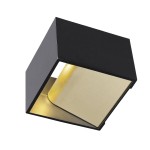 SLV 1000638 LOGS IN, Wandleuchte, LED, 2000 K-3000 K Dim to Warm, schwarz/messing 