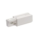 SLV 1001513 EINSPEISER, für EUTRAC® Hochvolt 3Phasen-Aufbauschiene, Erde links, weiß 