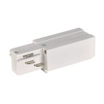 SLV 1001514 EINSPEISER, für EUTRAC® Hochvolt 3Phasen-Aufbauschiene, Erde rechts, weiß 