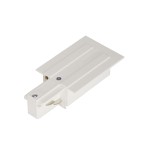 SLV 1001533 EINSPEISER, für EUTRAC® Hochvolt 3Phasen-Einbauschiene, Erde links, weiß 