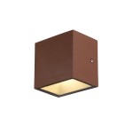 SLV 1002034 SITRA S, LED Outdoor Wand- und Deckenaufbauleuchte, rost farbend, IP65, 3000 K, 10 W 