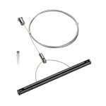 SLV 1002697 TENSEO Drahtseil-Abhängeset 2 m, schwarz 