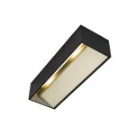 SLV 1002842 LOGS IN L Indoor LED Wandaufbauleuchte schwarz/messing 3000 K TRIAC dimmbar 