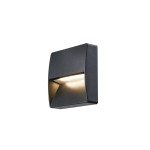 SLV 1002869 DOWNUNDER OUT, square WL Outdoor LED Wandaufbauleuchte, anthrazit, 3000 K 