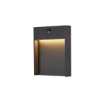 SLV 1002954 FLATT SENSOR, Outdoor LED Wandaufbauleuchte, 3000 K, IP54, anthrazit 