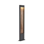 SLV 1002959 FLATT POLE 100, Outdoor LED Stehleuchte, 3000 K, IP65, anthrazit/braun 