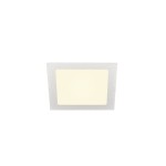 SLV 1003012 SENSER 18, Indoor LED Deckeneinbauleuchte eckig weiß 3000 K 