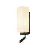 SLV 1003428 QUADRASS SPOT, Indoor Wandaufbauleuchte mit LED Spot und E27 Fassung, schwarz 