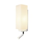 SLV 1003429 QUADRASS SPOT, Indoor Wandaufbauleuchte mit LED Spot und E27 Fassung, weiß 