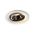 SLV 1003570 NUMINOS® MOVE M DL, Indoor LED Deckeneinbauleuchte weiß/chrom 2700 K 40° dreh- und schwenkbar 