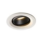 SLV 1003589 NUMINOS® MOVE M DL, Indoor LED Deckeneinbauleuchte weiß/schwarz 3000 K 20° dreh- und schwenkbar 