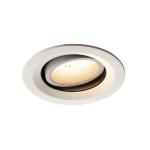 SLV 1003596 NUMINOS® MOVE M DL, Indoor LED Deckeneinbauleuchte weiß/weiß 3000 K 55° dreh- und schwenkbar 