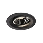 SLV 1003606 NUMINOS® MOVE M DL, Indoor LED Deckeneinbauleuchte schwarz/chrom 4000 K 40° dreh- und schwenkbar 