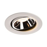 SLV 1003645 NUMINOS® MOVE L DL, Indoor LED Deckeneinbauleuchte weiß/chrom 2700 K 55° dreh- und schwenkbar 