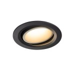 SLV 1003656 NUMINOS® MOVE L DL, Indoor LED Deckeneinbauleuchte schwarz/weiß 3000 K 55° dreh- und schwenkbar 