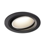 SLV 1003674 NUMINOS® MOVE L DL, Indoor LED Deckeneinbauleuchte schwarz/weiß 4000 K 20° dreh- und schwenkbar 