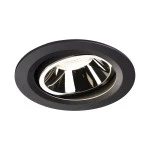 SLV 1003678 NUMINOS® MOVE L DL, Indoor LED Deckeneinbauleuchte schwarz/chrom 4000 K 40° dreh- und schwenkbar 
