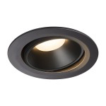 SLV 1003727 NUMINOS® MOVE XL DL, Indoor LED Deckeneinbauleuchte schwarz/schwarz 3000 K 55° dreh- und schwenkbar 