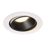 SLV 1003739 NUMINOS® MOVE XL DL, Indoor LED Deckeneinbauleuchte weiß/schwarz 3000 K 55° dreh- und schwenkbar 