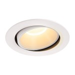 SLV 1003740 NUMINOS® MOVE XL DL, Indoor LED Deckeneinbauleuchte weiß/weiß 3000 K 55° dreh- und schwenkbar 