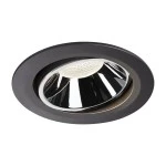 SLV 1003753 NUMINOS® MOVE XL DL, Indoor LED Deckeneinbauleuchte schwarz/chrom 4000 K 55° dreh- und schwenkbar 