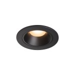 SLV 1003772 NUMINOS® S DL, Indoor LED Deckeneinbauleuchte schwarz/schwarz 2700 K 40° inkl. Blattfedern 
