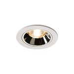 SLV 1003783 NUMINOS® S DL, Indoor LED Deckeneinbauleuchte weiß/chrom 2700 K 20° inkl. Blattfedern 