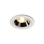 SLV 1003807 NUMINOS® S DL, Indoor LED Deckeneinbauleuchte weiß/chrom 3000 K 20° inkl. Blattfedern 