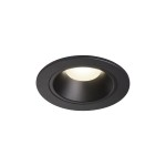 SLV 1003823 NUMINOS® S DL, Indoor LED Deckeneinbauleuchte schwarz/schwarz 4000 K 55° inkl. Blattfedern 
