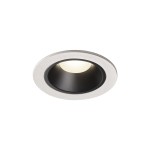 SLV 1003829 NUMINOS® S DL, Indoor LED Deckeneinbauleuchte weiß/schwarz 4000 K 20° inkl. Blattfedern 