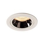 SLV 1003861 NUMINOS® M DL, Indoor LED Deckeneinbauleuchte weiß/chrom 2700 K 55° 
