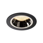 SLV 1003867 NUMINOS® M DL, Indoor LED Deckeneinbauleuchte schwarz/chrom 3000 K 20° 