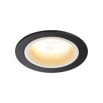 SLV 1003869 NUMINOS® M DL, Indoor LED Deckeneinbauleuchte schwarz/weiß 3000 K 40° 
