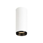 SLV 1004128 NUMINOS® S CL, PHASE, Deckenaufbauleuchte, 2700 K, 8 W, 60°, matt weiß / matt schwarz 