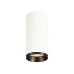 SLV 1004232 NUMINOS® M CL, PHASE, Deckenaufbauleuchte, 3000 K, 14 W, 60°, matt weiß / matt schwarz 