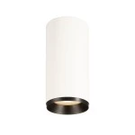 SLV 1004328 NUMINOS® L CL, PHASE, Deckenaufbauleuchte, 3000 K, 20 W, 60°, matt weiß / matt schwarz 