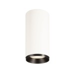 SLV 1004335 NUMINOS® L CL, PHASE, Deckenaufbauleuchte, 4000 K, 20 W, 36°, matt weiß / matt schwarz 
